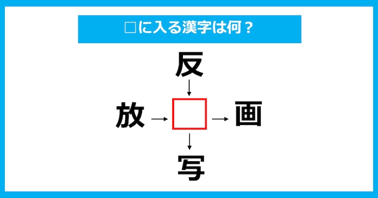 【漢字穴埋めクイズ】□に入る漢字は何？（第892問）
