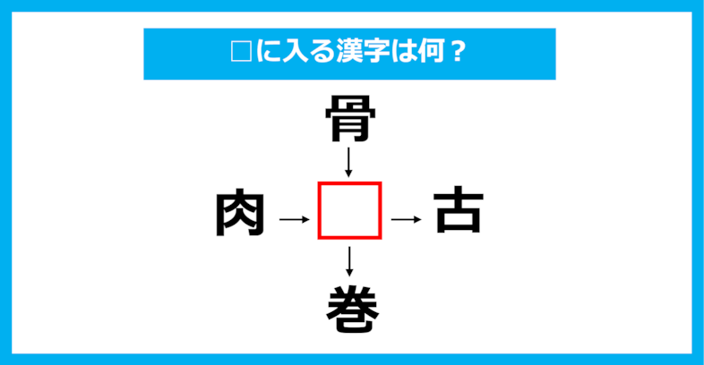 【漢字穴埋めクイズ】□に入る漢字は何？（第938問）