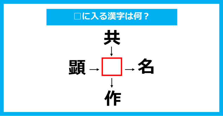 【漢字穴埋めクイズ】□に入る漢字は何？（第987問）