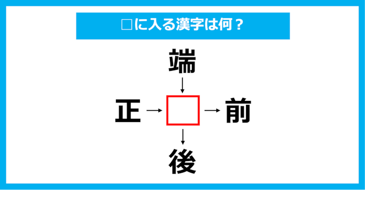 【漢字穴埋めクイズ】□に入る漢字は何？（第1061問）