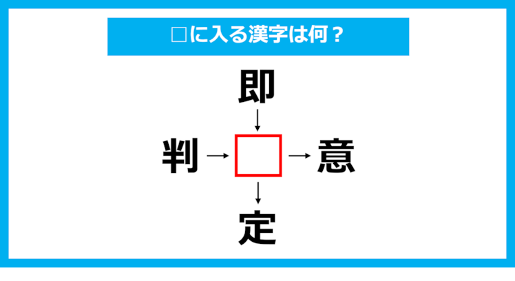 【漢字穴埋めクイズ】□に入る漢字は何？（第1155問）