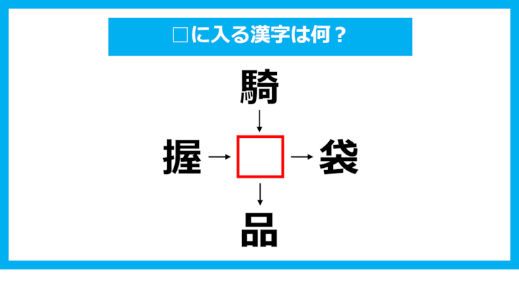 【漢字穴埋めクイズ】□に入る漢字は何？（第1161問）