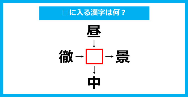 【漢字穴埋めクイズ】□に入る漢字は何？（第1169問）