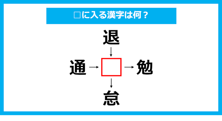 【漢字穴埋めクイズ】□に入る漢字は何？（第1204問）