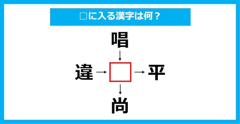【漢字穴埋めクイズ】□に入る漢字は何？（第1298問）