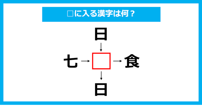【漢字穴埋めクイズ】□に入る漢字は何？（第1355問）