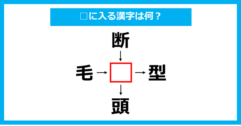 【漢字穴埋めクイズ】□に入る漢字は何？（第1364問）