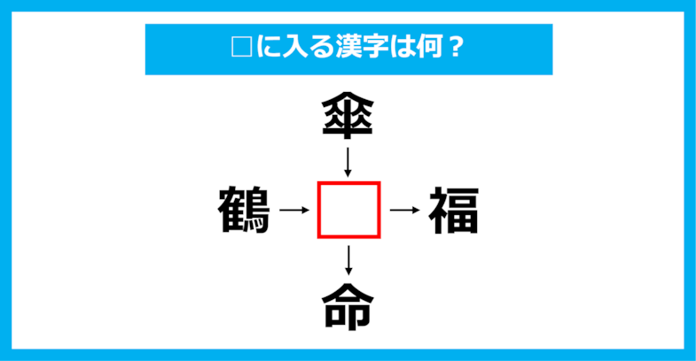 【漢字穴埋めクイズ】□に入る漢字は何？（第1442問）