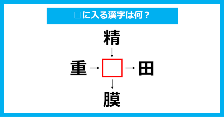 【漢字穴埋めクイズ】□に入る漢字は何？（第1463問）