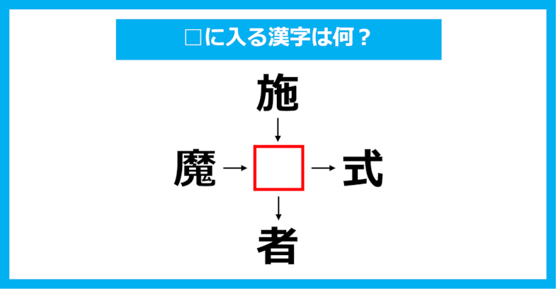 【漢字穴埋めクイズ】□に入る漢字は何？（第1583問）