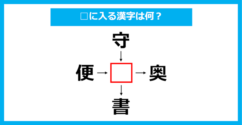 【漢字穴埋めクイズ】□に入る漢字は何？（第1608問）