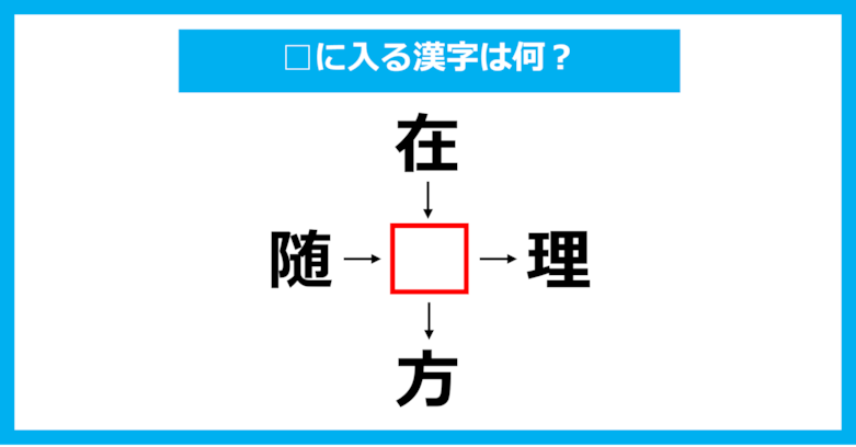 【漢字穴埋めクイズ】□に入る漢字は何？（第1850問）