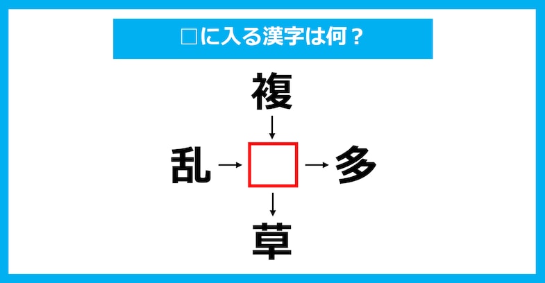 【漢字穴埋めクイズ】□に入る漢字は何？（第1854問）