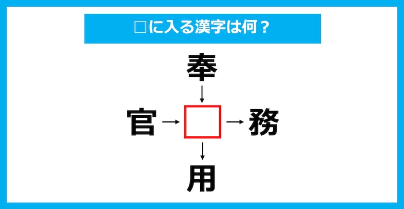 【漢字穴埋めクイズ】□に入る漢字は何？（第1864問）