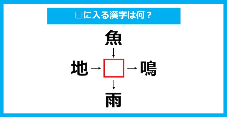 【漢字穴埋めクイズ】□に入る漢字は何？（第1878問）