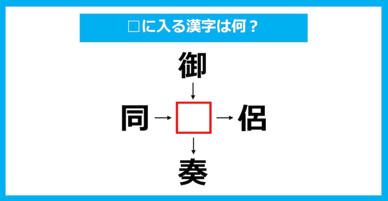 【漢字穴埋めクイズ】□に入る漢字は何？（第1955問）