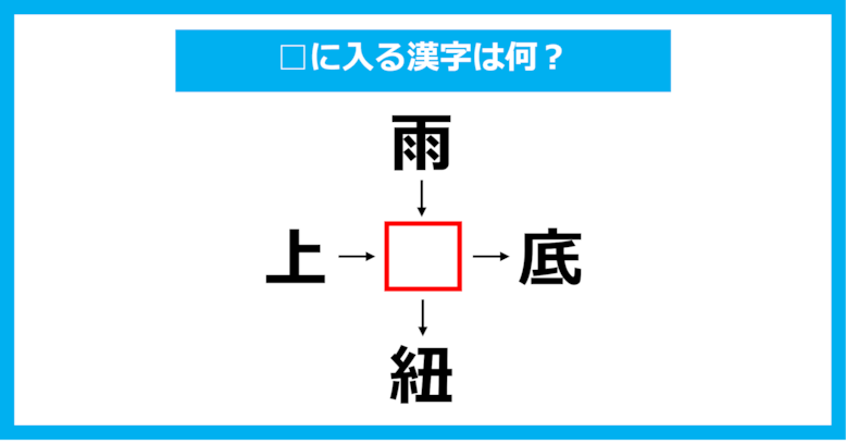 【漢字穴埋めクイズ】□に入る漢字は何？（第1946問）