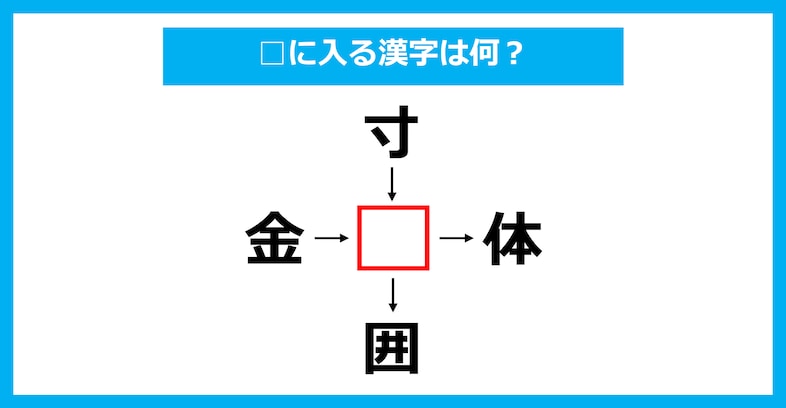 【漢字穴埋めクイズ】□に入る漢字は何？（第2004問）