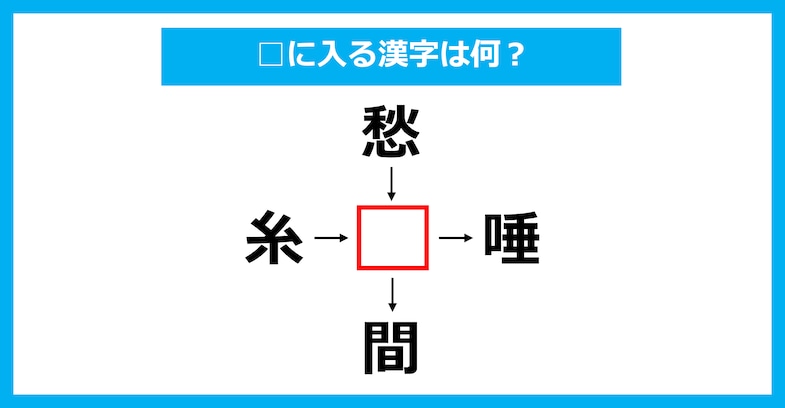 【漢字穴埋めクイズ】□に入る漢字は何？（第2166問）