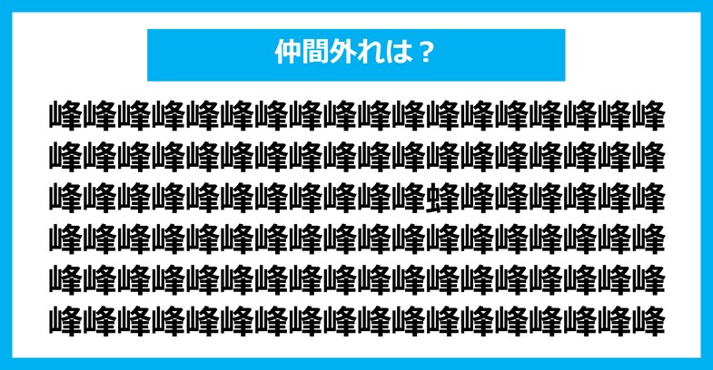 【漢字間違い探しクイズ】仲間外れはどれ？（第1432問）