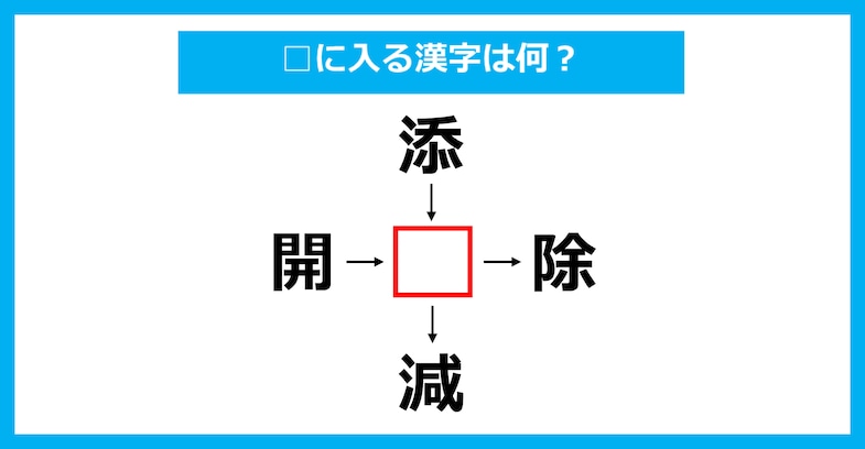 【漢字穴埋めクイズ】□に入る漢字は何？（第2251問）