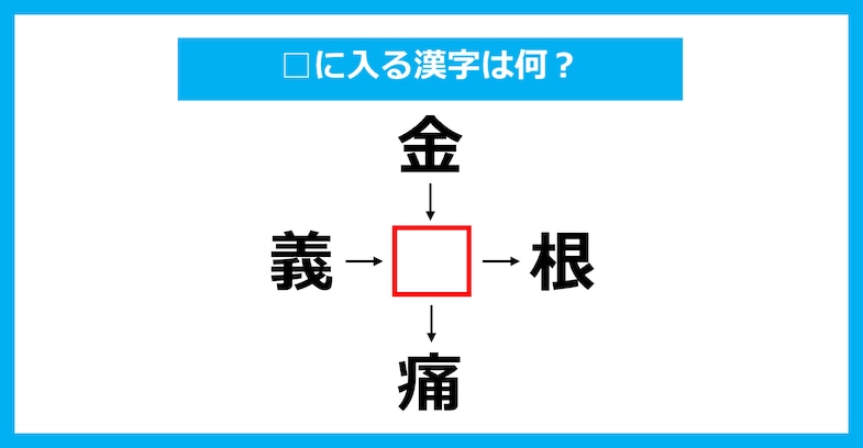 【漢字穴埋めクイズ】□に入る漢字は何？（第2303問）