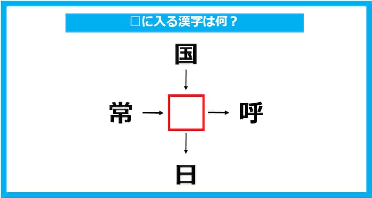 【漢字穴埋めクイズ】□に入る漢字は何？