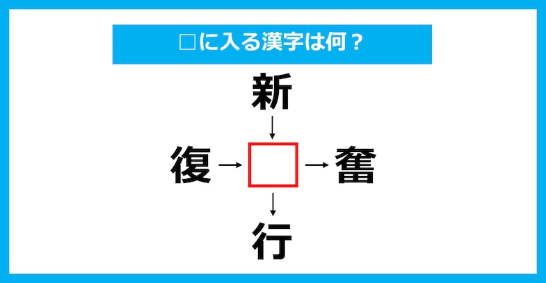 【漢字穴埋めクイズ】□に入る漢字は何？（第2539問）