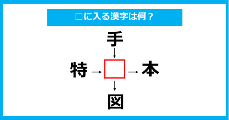 【漢字穴埋めクイズ】□に入る漢字は何？