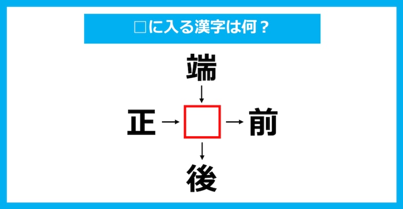 【漢字穴埋めクイズ】□に入る漢字は何？