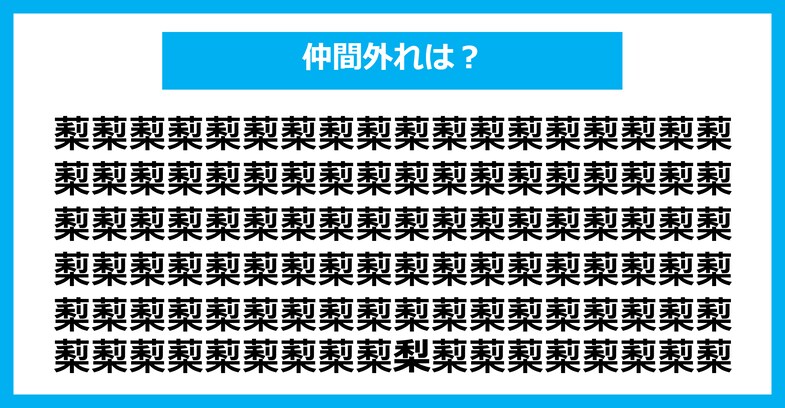【漢字間違い探しクイズ】仲間外れはどれ？（第1923問）