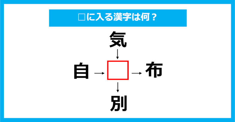 【漢字穴埋めクイズ】□に入る漢字は何？