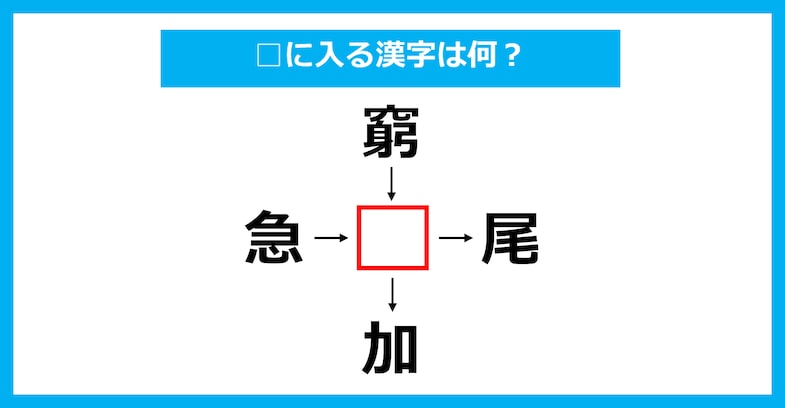 【漢字穴埋めクイズ】□に入る漢字は何？（第3073問）