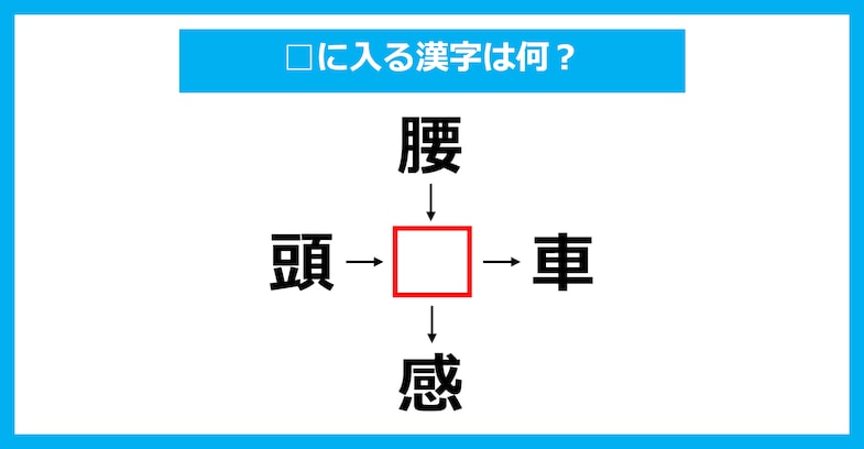 【漢字穴埋めクイズ】□に入る漢字は何？（第3110問）