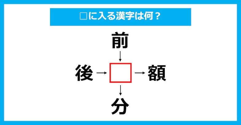 【漢字穴埋めクイズ】□に入る漢字は何？（第3117問）