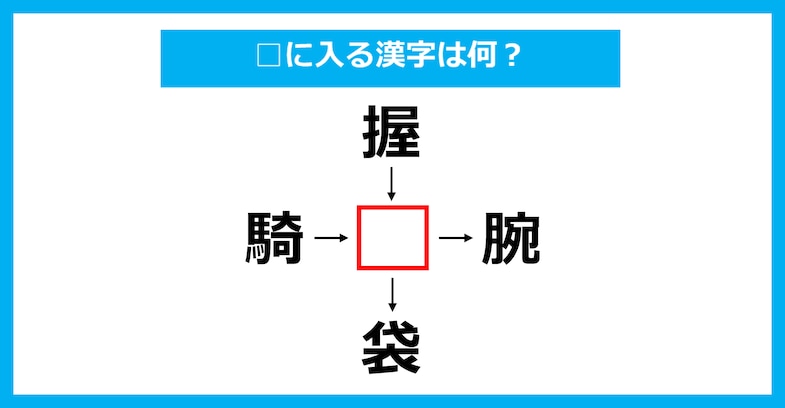 【漢字穴埋めクイズ】□に入る漢字は何？（第3152問）