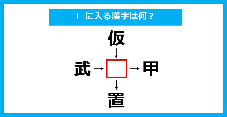 【漢字穴埋めクイズ】□に入る漢字は何？（第3242問）
