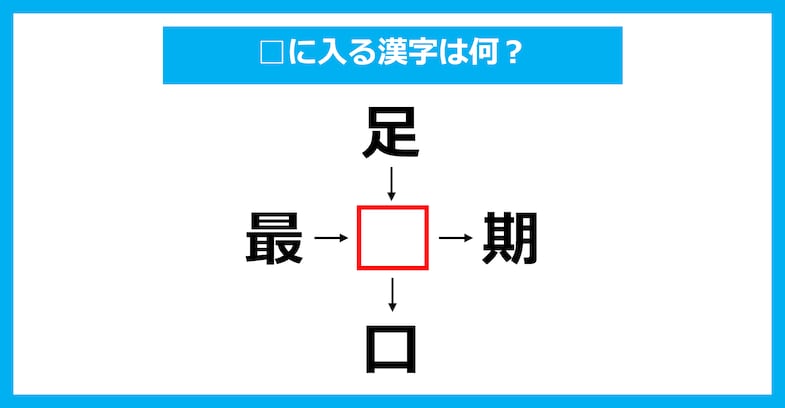 【漢字穴埋めクイズ】□に入る漢字は何？（第3417問）