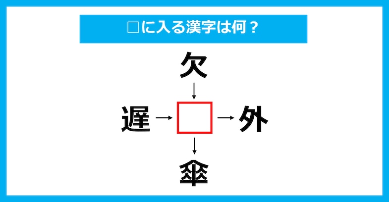【漢字穴埋めクイズ】□に入る漢字は何？（第3544問）