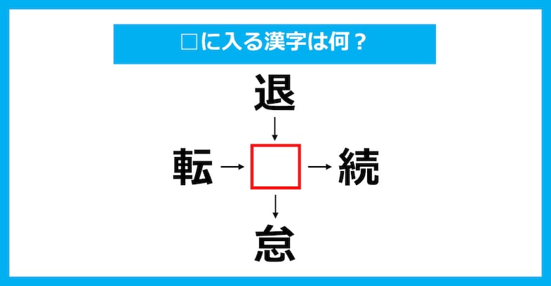 【漢字穴埋めクイズ】□に入る漢字は何？（第3671問）