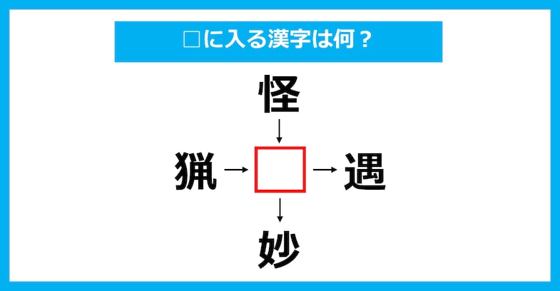 【漢字穴埋めクイズ】□に入る漢字は何？（第3723問）