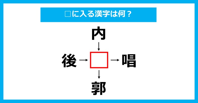 【漢字穴埋めクイズ】□に入る漢字は何？（第3730問）