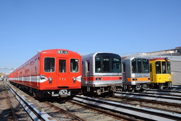 一般公開された4種類の電車