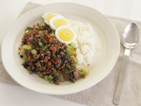 チンゲン菜のオイスター炒め丼  チンゲン菜のオイスター炒め丼