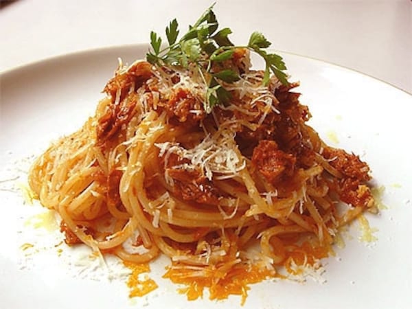 贅沢なツナのスパゲッティ