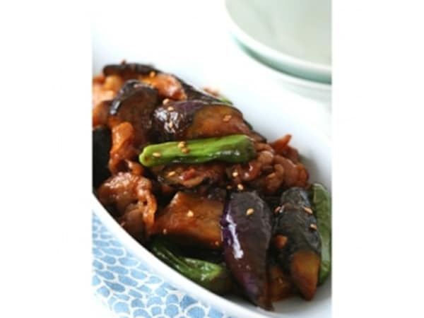 茄子と豚肉のコチュジャン炒め