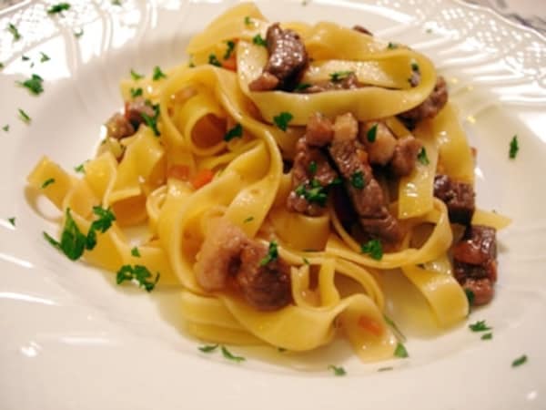 鴨のラグータリアテッレ