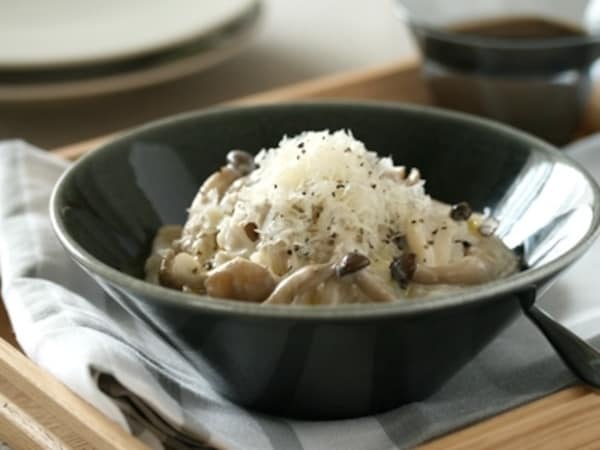 きのこのミルク雑炊
