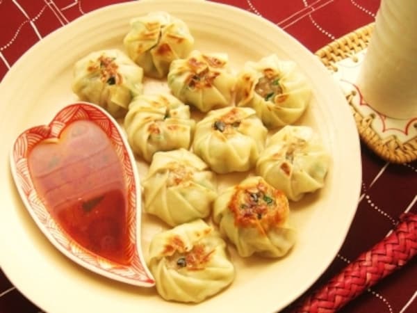 おうち点心 海老ぷりニラ饅頭