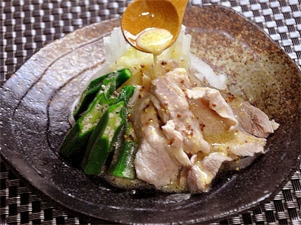 ヨーグルトソースの豚しゃぶ